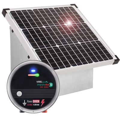 Weidezaungerät + Trage Box + 30W SOLAR Panel Solarset Elektrozaun Solarmodul