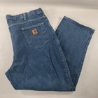 Carhartt Relaxed Fit Straight Blue Denim Jeans Mens Size 42x30