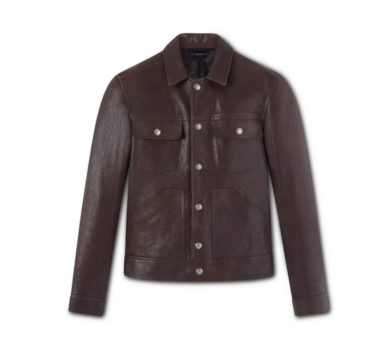 【関税&送料込み】Tom Ford Jackets TOM FORD WORKED LEATHER WESTERN BLOUSON -BROWN Size IT 48 | eBay