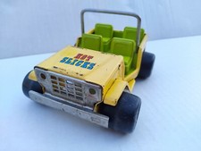 Vintage 1970s Buddy L Jr 5132 Pressed Steel 6" Hot Slicks "Dragster Hauler" Jeep