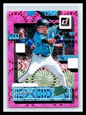 ⚾ JJ BLEDAY 2022 DONRUSS THE HIT LIST PINK FIREWORKS HOLO INSERT # RP-8