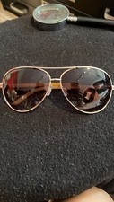 VINTAGE OSCAR DE LA RENTA SUNGLASSES , Pilot Wire Gold Frame