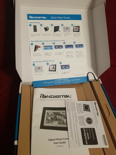 Pandigital PI7002AW 7" Digital Picture Frame With Remote up to 4000 Images NEW - Picture 5 of 9