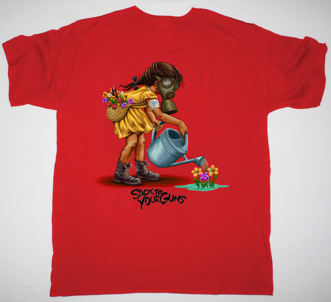 Stick To Your Guns - Keep Planting Flower T Shirt Red All Size  FF165