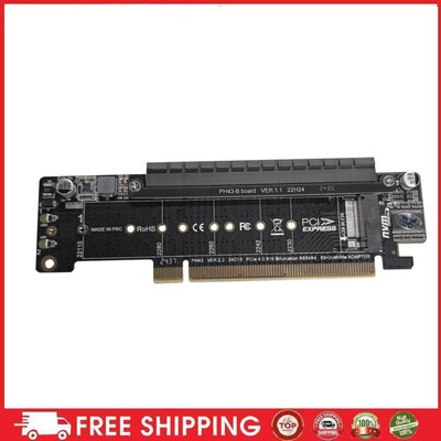 K- PCIe X16 bis X8+X4+X4 Erweiterungs-Riserkarte, erweiterte Karte M.2 NVMEx2 Ei