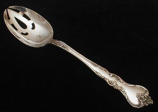 Reed and Barton SAVANNAH pierced serving spoon - open end