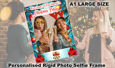 Personalisiert individuell beliebiger Text Weihnachten Party Kinder Erwachsene Selfie Brett Rahmen