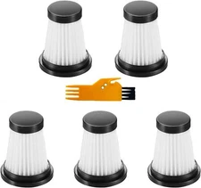 5Pcs HEPA Filter for MOOSOO K12, K12 Pro, K13 Cordless Vacuum Vacuum Cleaner