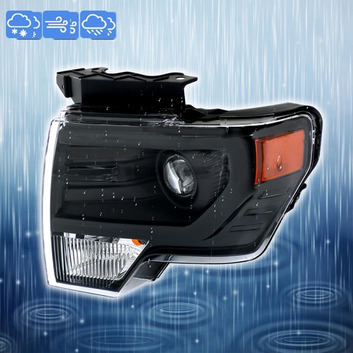 Driver/Left Side Headlight Front For Ford F150 2013-2014 Headlamp Clear Housing - Picture 10 of 11