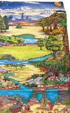 Vintage Beanie Babies Official Club Nature Scene Poster TY Large Poster MINT