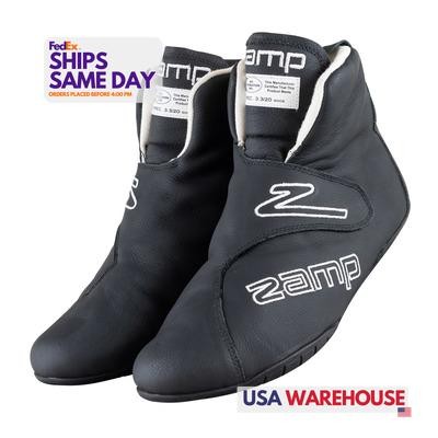 Zamp ZAMRS006C0110W SFI 3.3/20 Black Size 10 Wide Leather Driving Shoe Performan