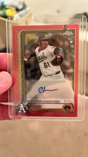 Elvis Alvarado Red Refractor Auto 5/5 Topps Chrome Update Series RC AC-EA