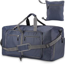 Borsone Da Viaggio Pieghevole,  Borsa Da Palestra Sportiva Ripiegabile 70L Con G