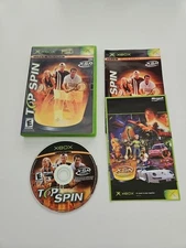 Top Spin (Microsoft Xbox, 2003) Complete CIB with Xbox catalog