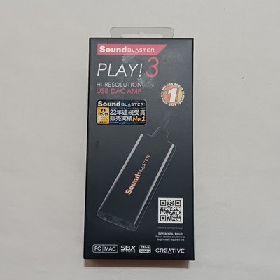 Creative Labs Sound Blaster Play! 3 SB1730 External USB Audio Adapter for Win...