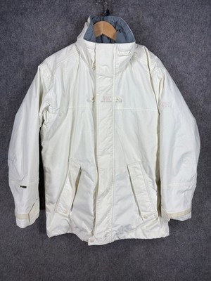 Helly Hansen Jacke Herren Gr. M weiß Helly Tech Outdoor wattiert Mantel Wandern