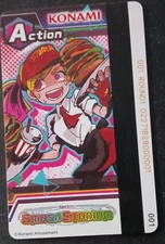 Round 1 Rare Action Smash Stadium Konami Coin Pusher Card (A)