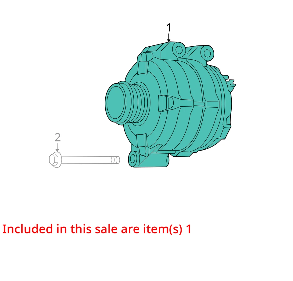 Alternator Fits 11-20 CARAVAN 3764704 - Image 3 of 4