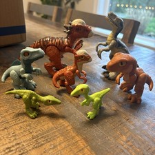 Fisher-Price Imaginext Jurassic World Lot Of 7 Dinosaurs Velociraptor
