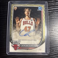 Marketplace image: 2025 Bowman Chrome Lachlan Olbrich Rookie Superfractor Autograph 1/1