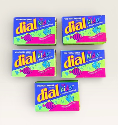 #ad Vintage Dial Kids Soap Wild Fruit n Berries Clean Green 1.25oz SOLD INDIVIDUALLY $17.60