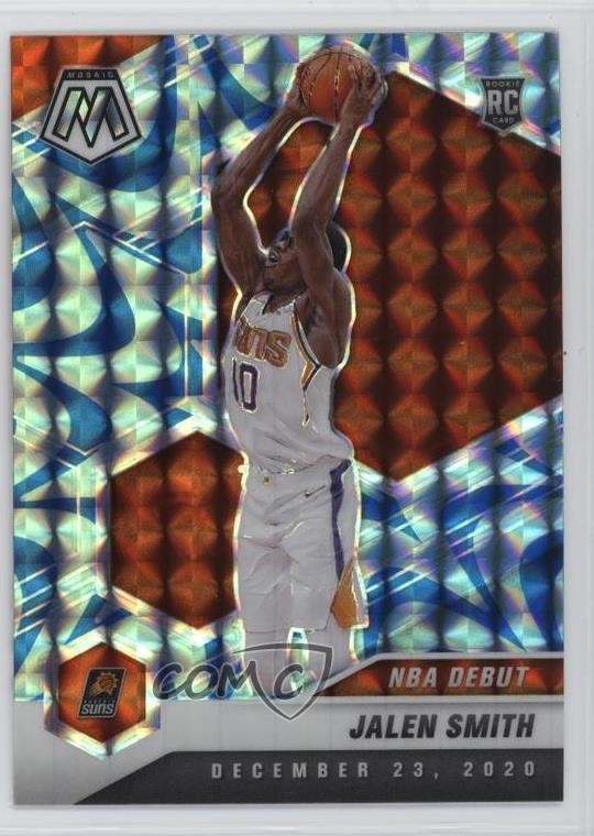 2020-21 Panini Mosaic NBA Debut Reactive Blue Prizm Jalen Smith #275 fm0