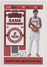 2019-20 Panini Contenders Game Ticket Red Hassan Whiteside #36 g6p