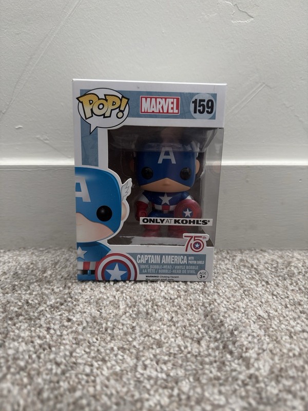 Funko Pop Captain America Photon Shield 159 Kohl's Exclusive Marvel 75th