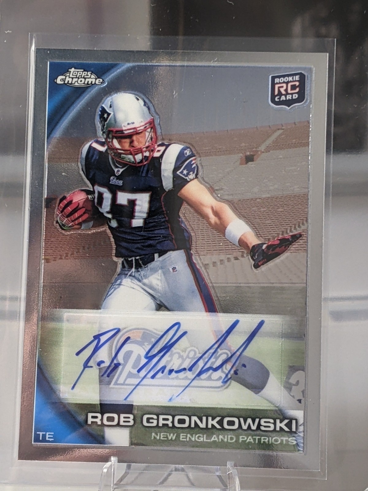 Rob Gronkowski 2010 Topps Chrome Rookie Auto #C112 New England Patriots