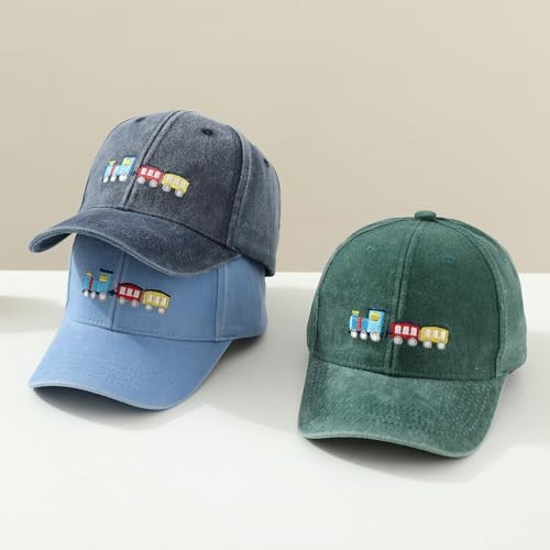 Kids Boys Girls Embroidered Baseball Caps Baby Sun hat 3-8 Years 14-blue - Bild 5 von 6
