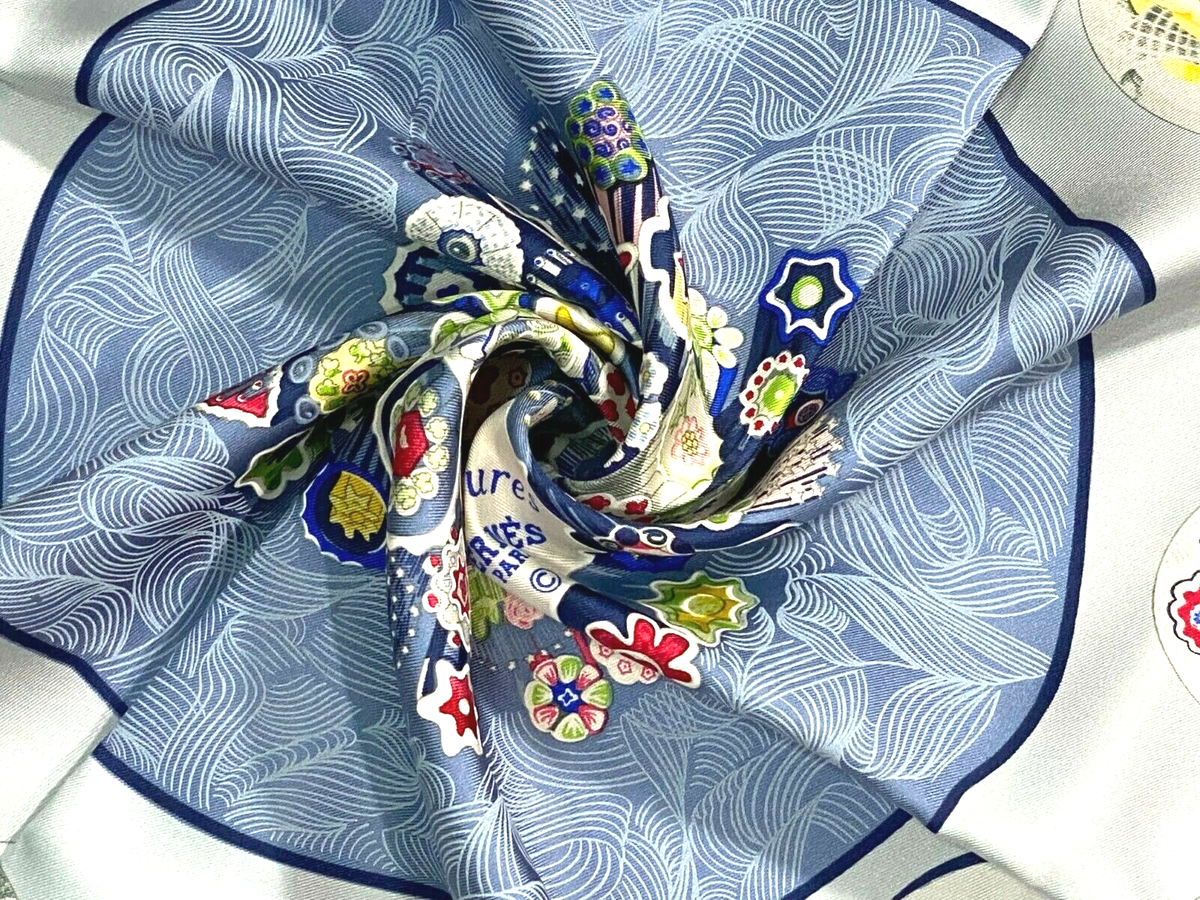 HERMÉS シルク スカーフ HERMES エルメス Twilly Scarf ツイリー スカーフ シルク100