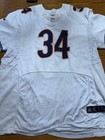 Vtg Nike Walter Payton #34 Sewn Jersey Sz 55 White On Field NFL Chicago Bears