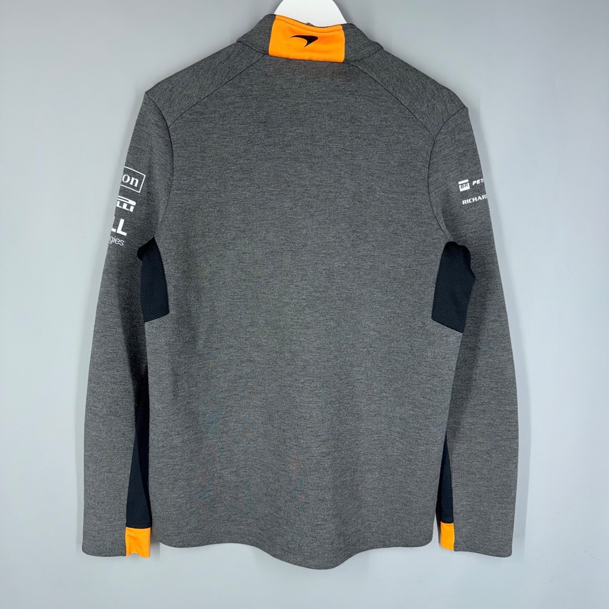 RARE MCLAREN 2019 TEAM 1/4 ZIP SWEATSHIRT F1 FORMULA 1 RACING SIZE