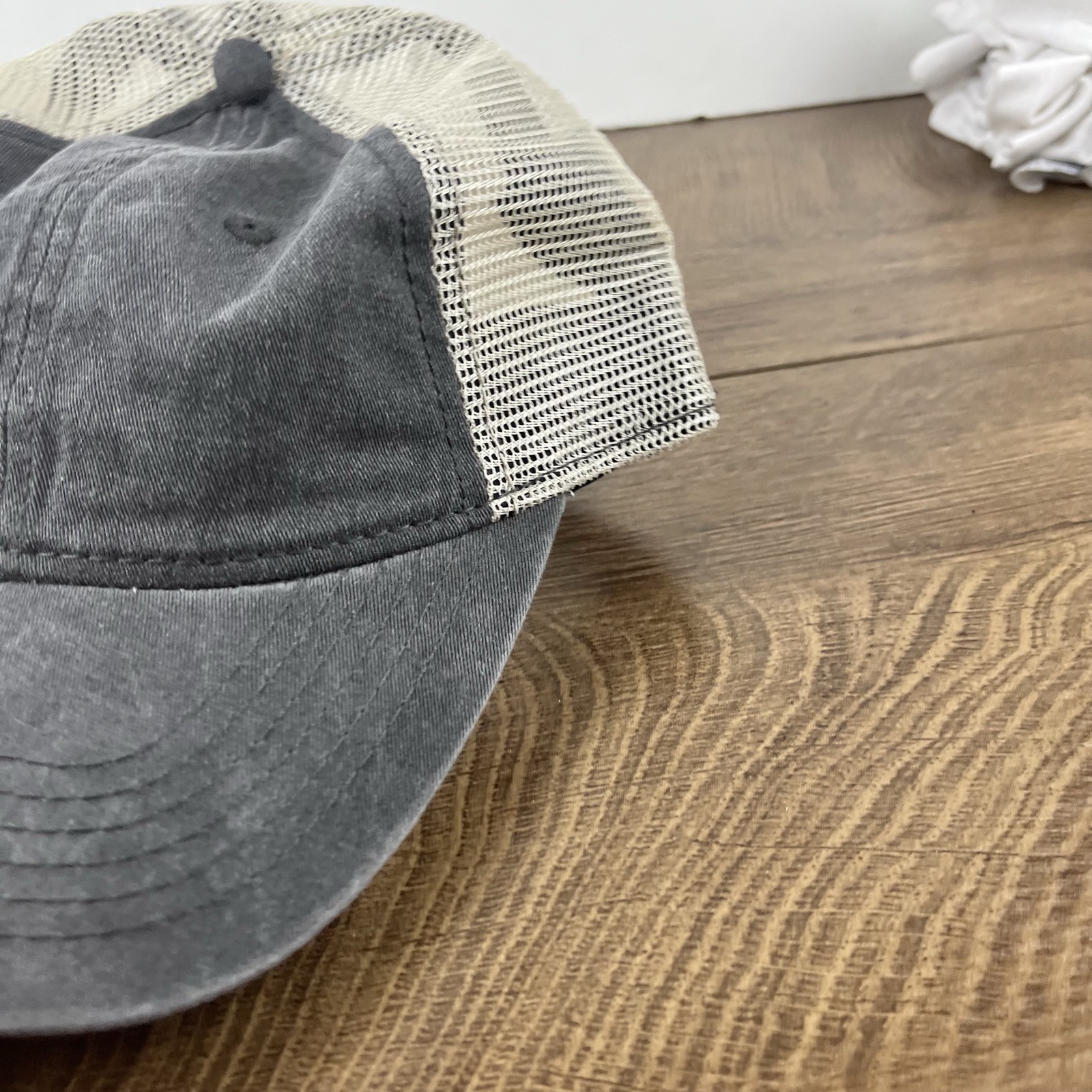 Plain Gray Baseball Hat Cap Snapback Hat Gray Adj… - image 7