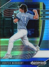 2020 Panini Prizm Draft #PDP96 Hunter Barnhart Hyper Blue and Carolina Blue