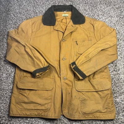 L.L.Bean 80s Freeport ME Made Hunting Jacket with Liner Brown Size XL 24x29