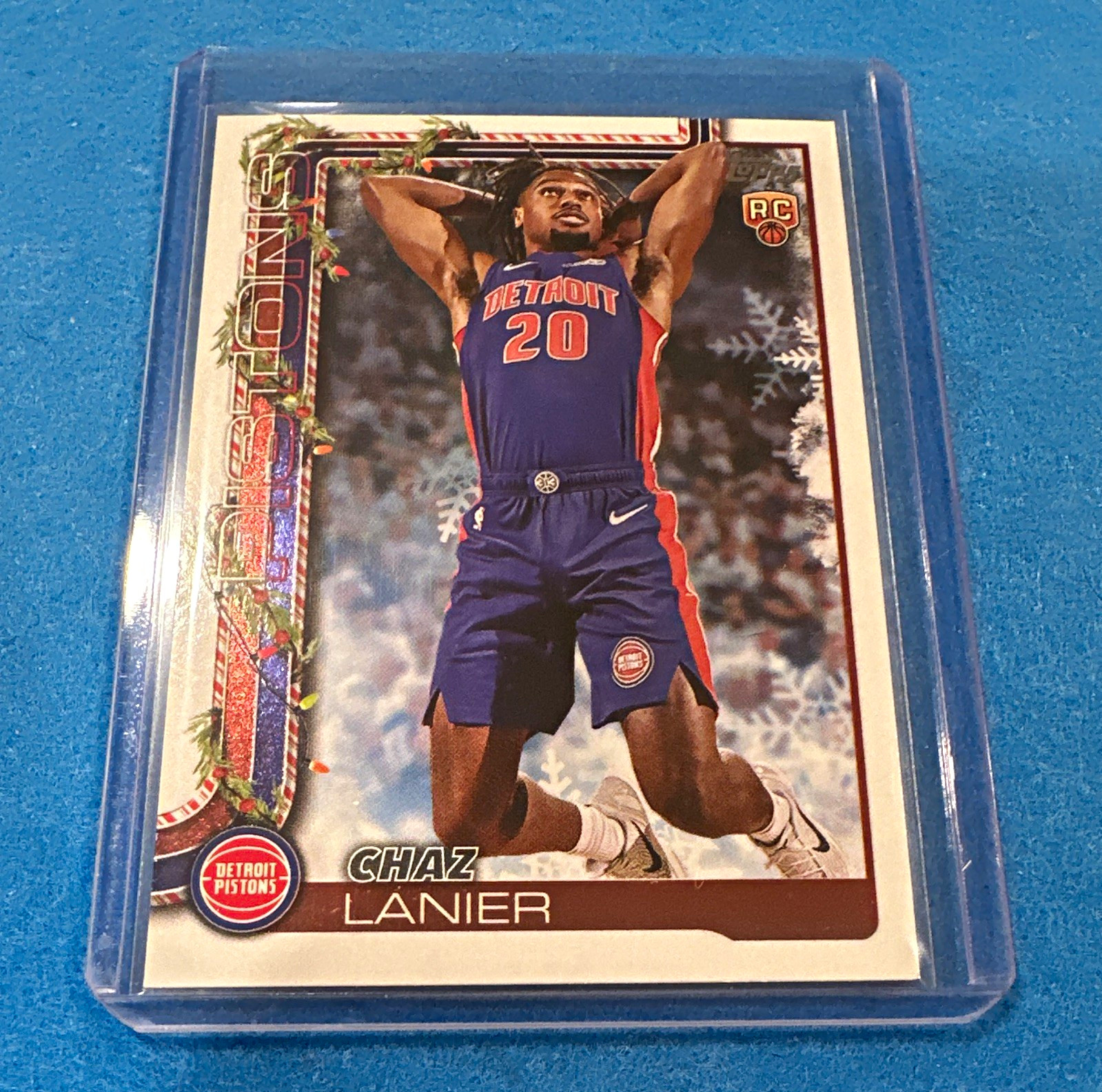 Topps 2025-26 Holiday Chaz Lanier RC #H197 Detroit Pistons Basketball Card