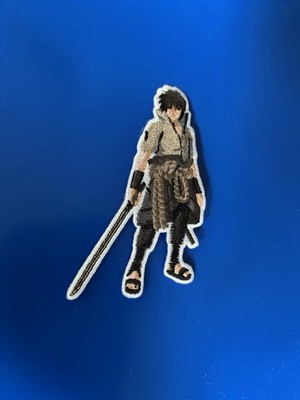 Naruto Shippuden Sasuke Uchiha Embroidered Patch Anime Iron On/Sew On
