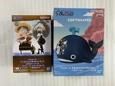 One Piece World Collectable Figure Log Stories Luffy Brook Sofvimates Laboon Set