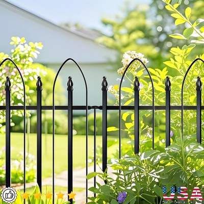 #ad Metal Garden Border Fence Panels Easy Install Decorative Edging Pet Barrier New $73.99