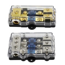 2/3 Way Mini ANL Blade Fuse Holder Stereo Audio 0 4 8 Gauge Distribution Block