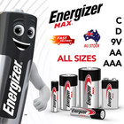 Energizer AA AAA 9V Alkaline Batteries Multiple Pack Options Genuine AU Stock