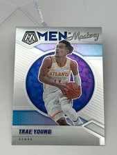 2020-21 Panini Mosaic Basketball Men of Mastery Card #6 Trae Young - Mosaic