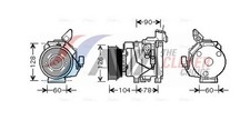 AVA Clever Choice Kompressor Klimaanlage TOK437 für TOYOTA RAV 2 4WD CLA20_