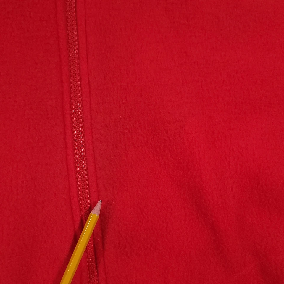 Chaqueta polar vintage St. John's Bay para hombre grande roja azul marino cremallera completa años 90 Foto 4 de 4