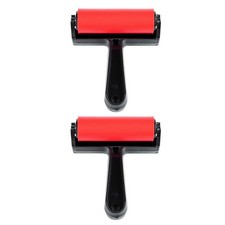 2 Pcs Printmaking Ink Rollers Plastic Stamping Rollers Painting Supplies