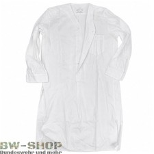 ORIGINAL BUNDESWEHR NACHTHEMD WEI&szlig; GR. 41/42 (L/XL) NEU BW NACHTZEUG SCHLAFHEMD
