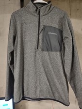 Columbia Sportswear - Quarter Zip Pullover with Front Pocket - Gray - Medium