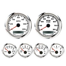 W Pro 6 Gauge Set 85mm Gps Speedometer 120 Mph Waterproof Car Marine Boat Truck W Pro 6 Gauge Set 85mm Gps Speedometer 120 Mph Waterproof Car Marine Boat Truck