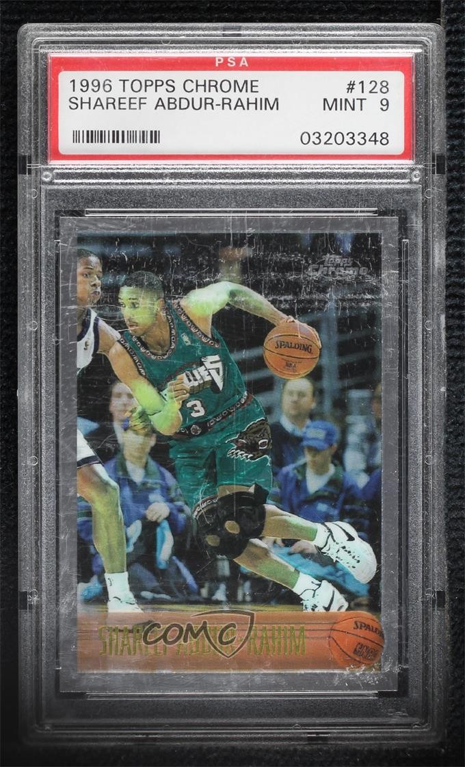 1996-97 Topps Chrome Shareef Abdur-Rahim #128 PSA 9 MINT 0s0g